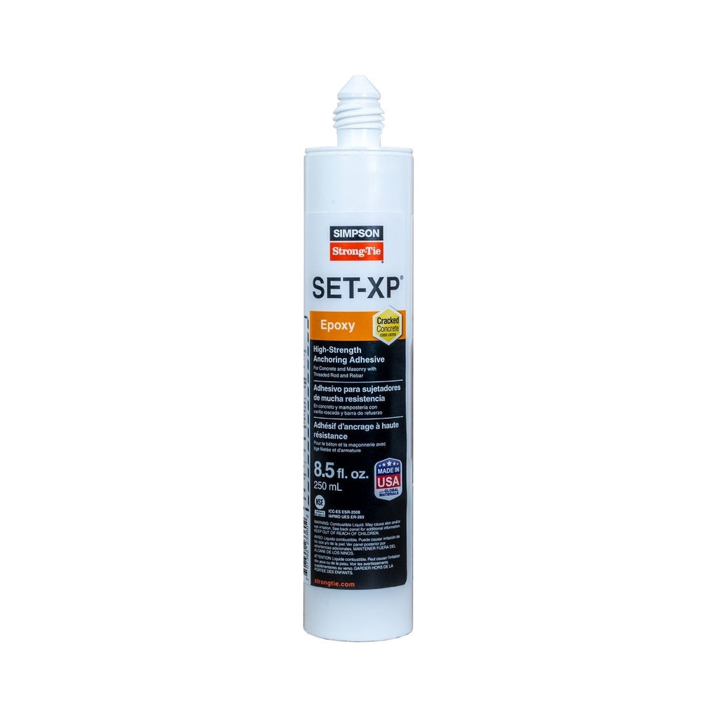Simpson Strong-Tie SET-XP10 SET-XP 8.5-oz. High-Strength Epoxy Adhesive Cartridge w/ 1 Nozzle and Extension