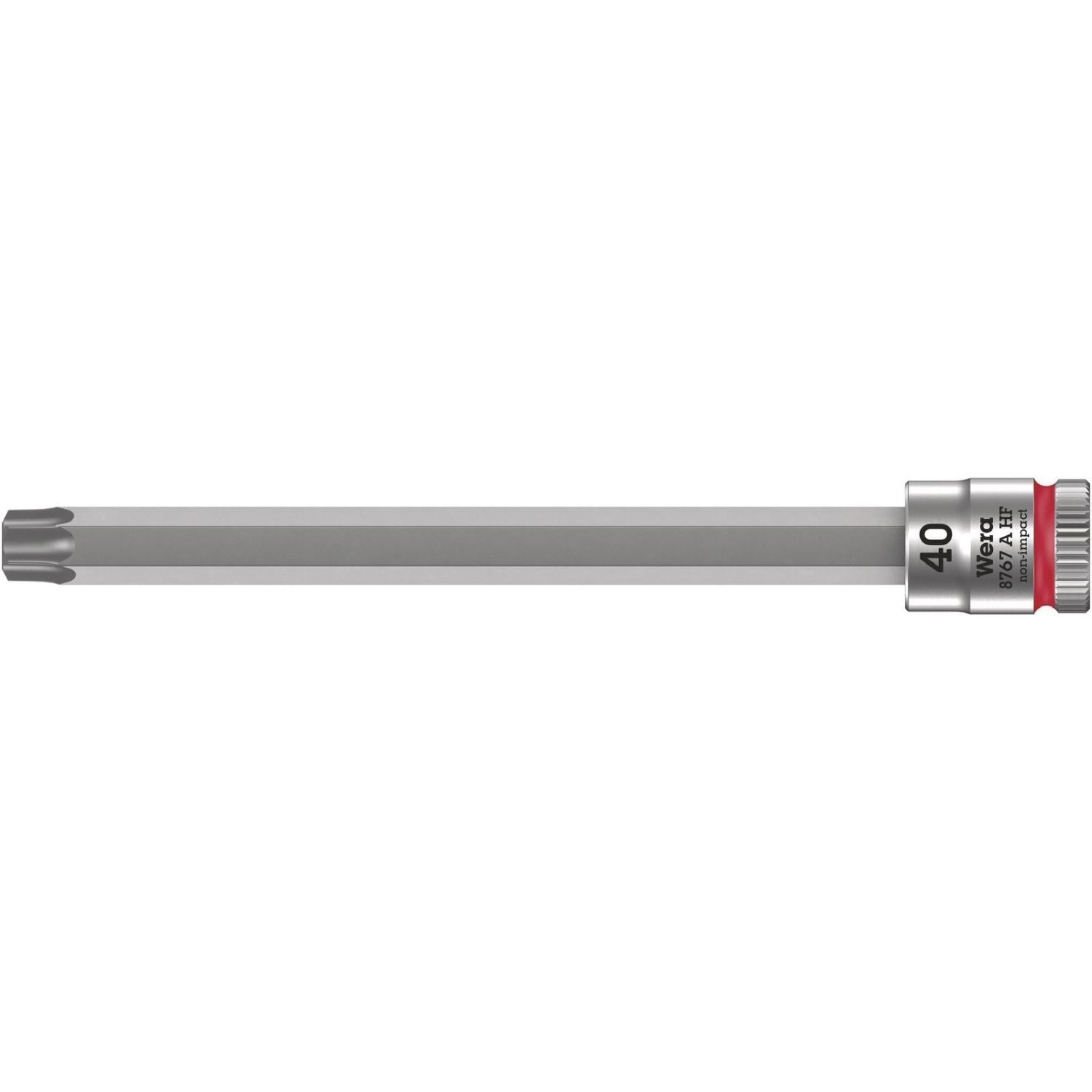 Wera 8767 A Hf Torx Zyklop Bit Socket With Holding Function, 1/4-in. Drive, Torx 40x100-mm.