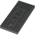 Wera 9820 Foam Insert 8000 A Zyklop 1/4-in. Ratchet Set 1, Empty, 172x30x392-mm.