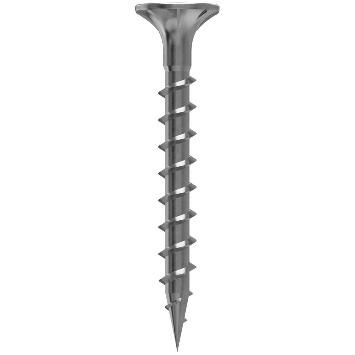 Simpson Strong-Tie T08C162WQ-RP75 Fiber-Cement Screw, #8 x 1-5/8-in. #2 Square Wafer-Head, Type 316, 75-Pack
