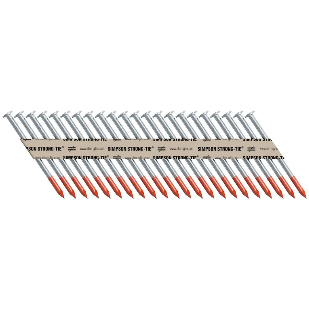 Simpson Strong-Tie 8DBRPT2500 Strong-Drive 33° SCN SMOOTH-SHANK CONNECTOR Nail, 2-1/2-in. x .131-in. Bright, 2500-Pack