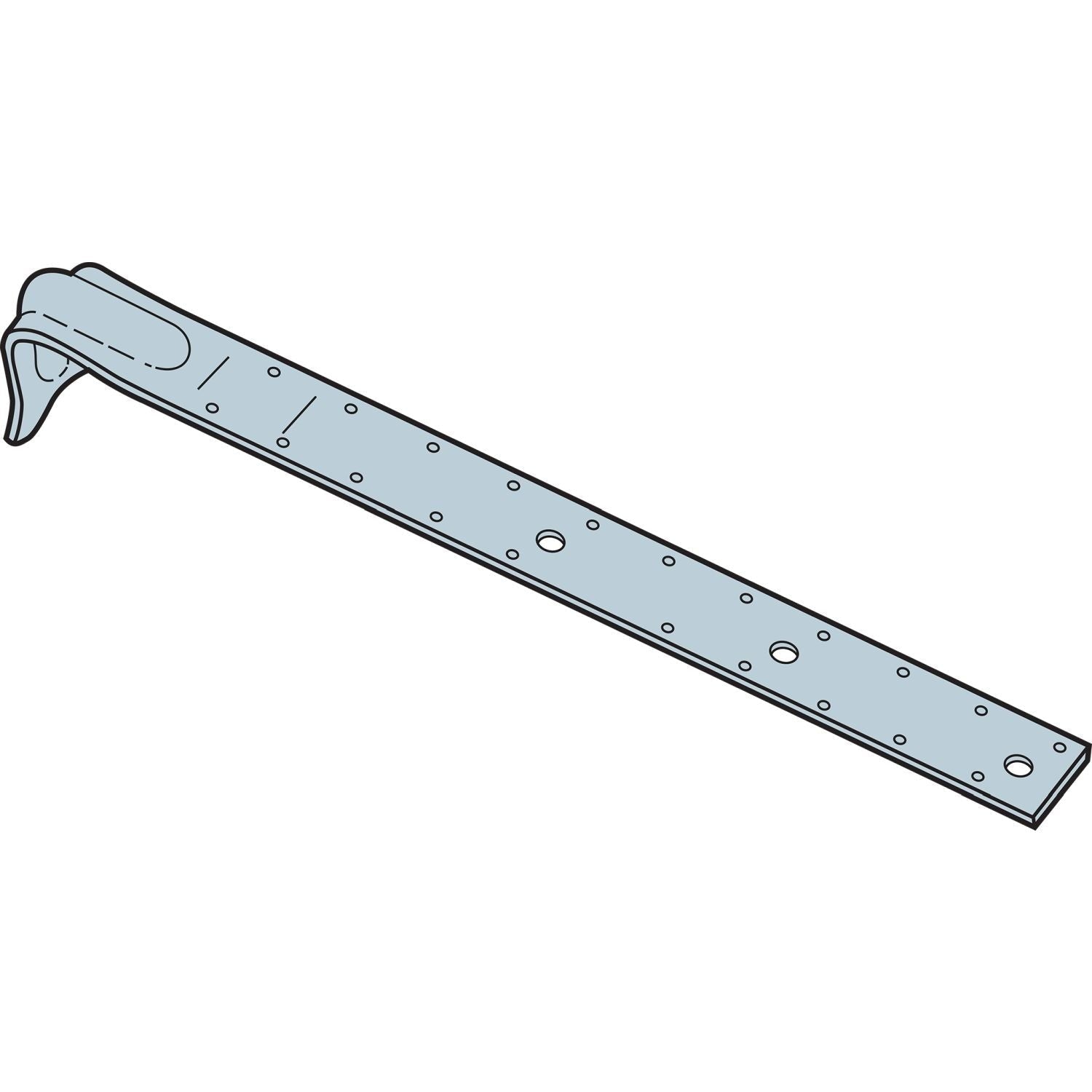 Simpson Strong-Tie PA23 PA 23-3/4-in. 12-Gauge Galvanized Purlin Anchor