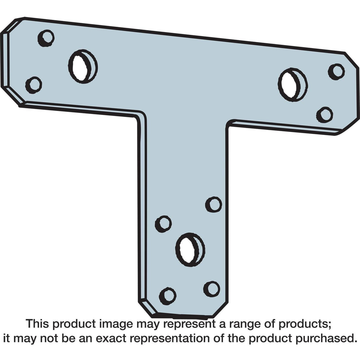 Simpson Strong-Tie 66T 6-in. x 5-in. 14-Gauge Galvanized T Strap