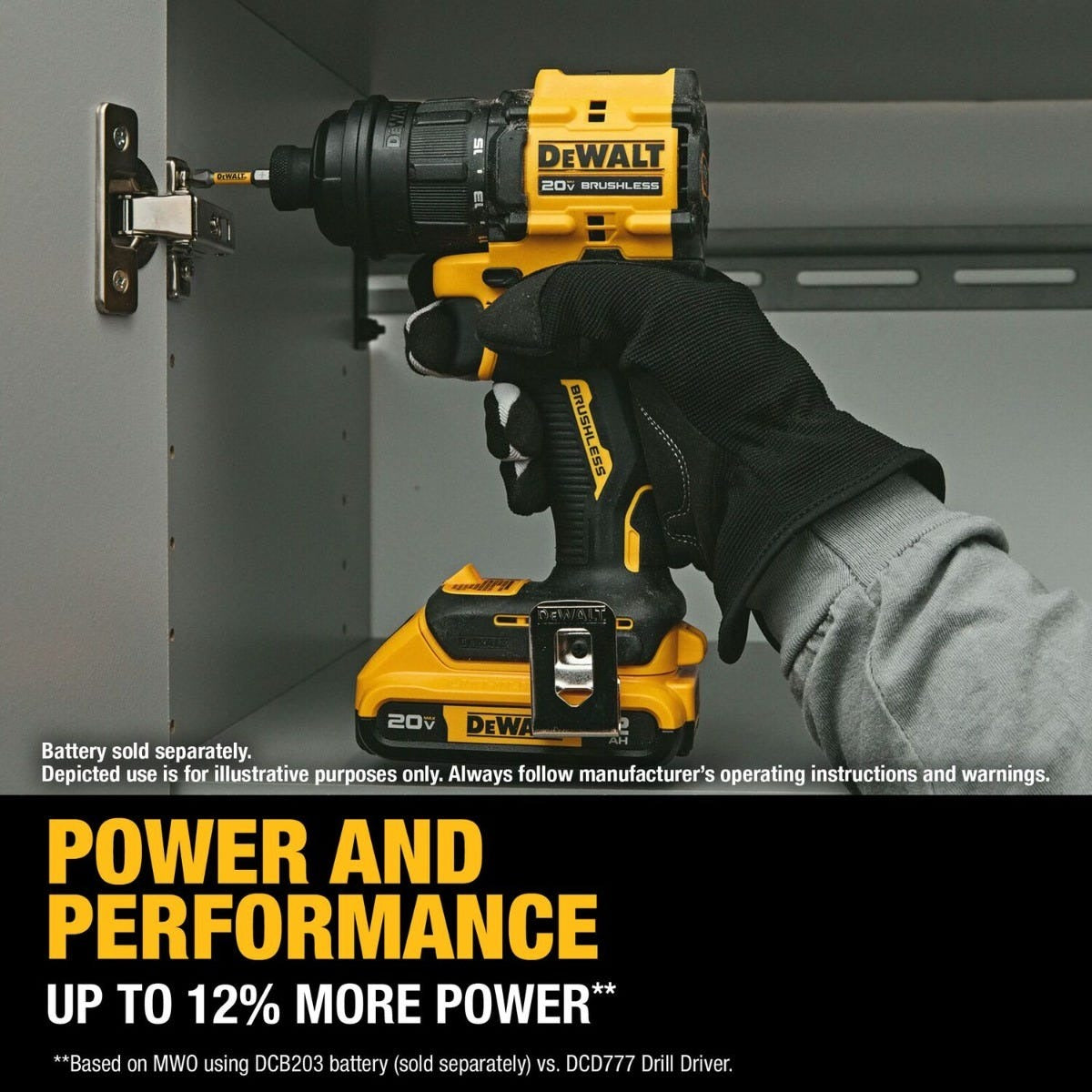 DeWALT DCD803B ATOMIC 20V MAX 5-in-1 Brushless Cordless Multi-Head Drill/Driver w/ 3.5Ah POWERSTACK Starter Kit