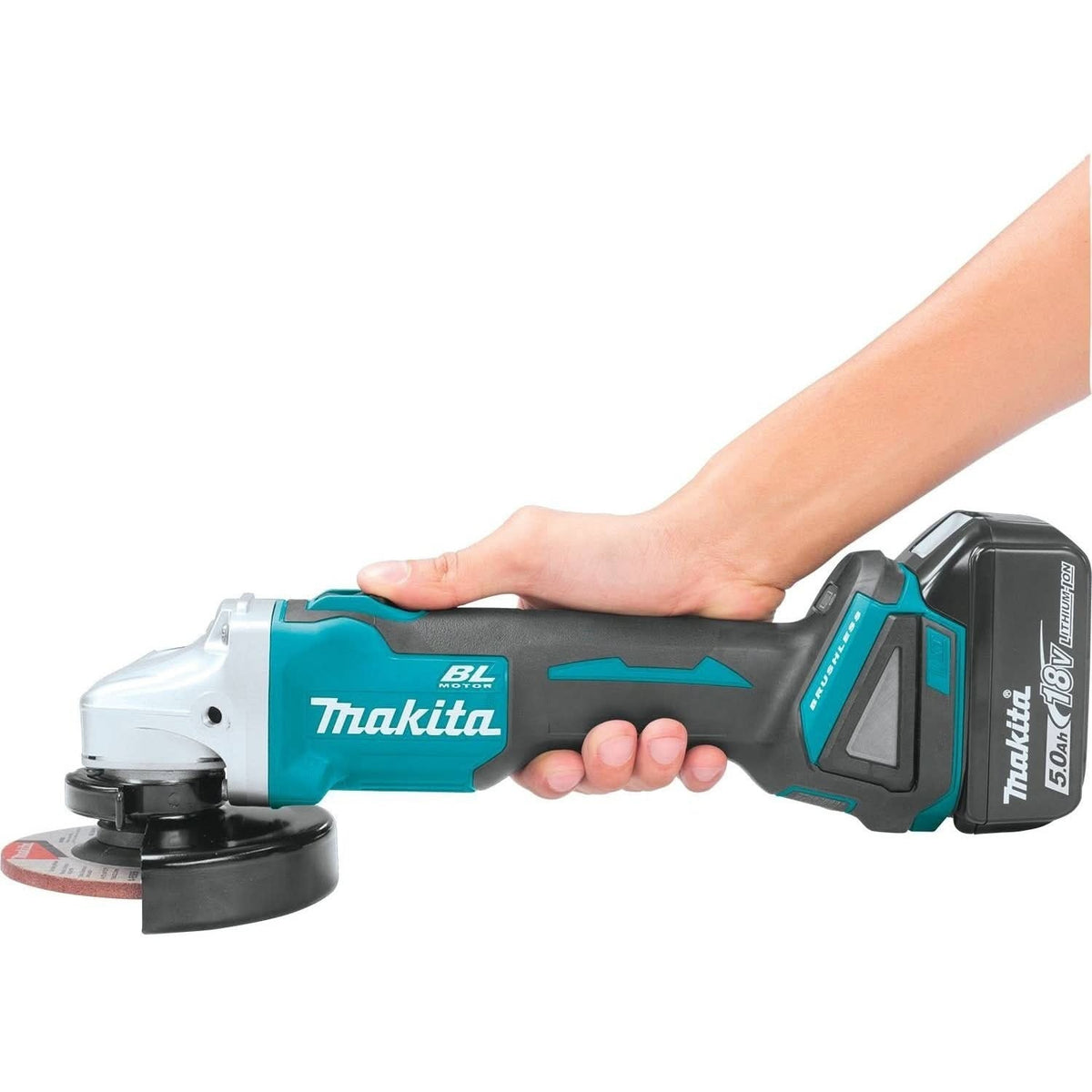 Makita XAG04T 18V LXT Lithium-Ion Brushless Cordless 4-1/2"Â / 5" Cut-Off/Angle Grinder Kit (5.0Ah)