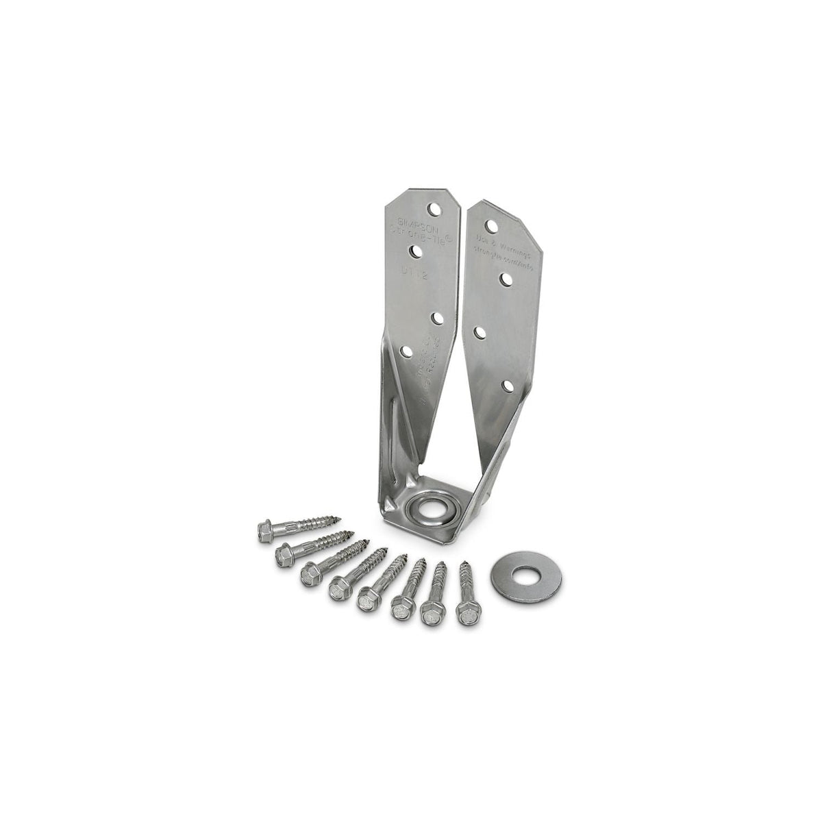 Simpson Strong-Tie DTT2SS-SDS2.5 DTT2SS Stainless-Steel Deck Tension Tie for 2x with 2-1/2-in. SDS Screws