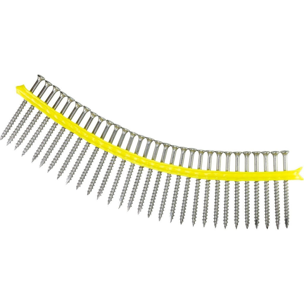 Simpson Strong-Tie SS3DSC3BS316 Bugle-Head Wood Screw (Collated), #10 x 3-in. #3 Square Drive, Type 316, 1000-Pack