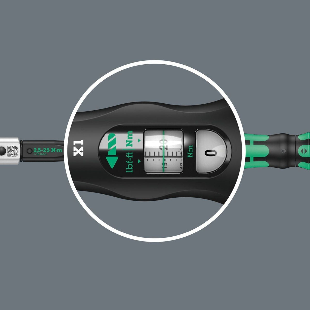 Wera Click-Torquex1 Torque Wrench For Insert Tools, 2.5-25 Nm, 9X12x2.5-25 Nm