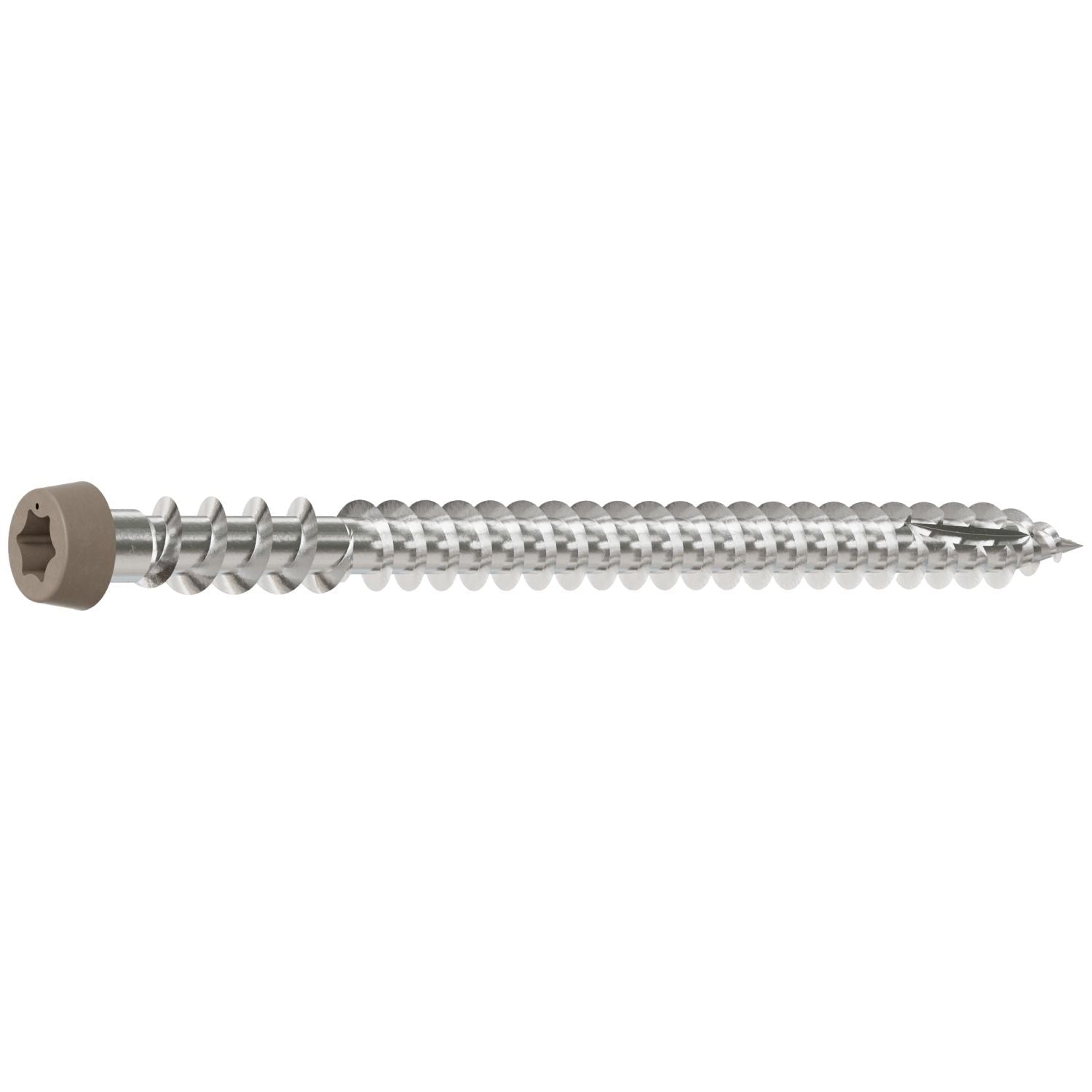Simpson Strong-Tie DCU234C316GR01 Deck-Drive DCU COMPOSITE Screw, #10 x 2-3/4-in. T20, Type 316, Gray 01, 70-Pack
