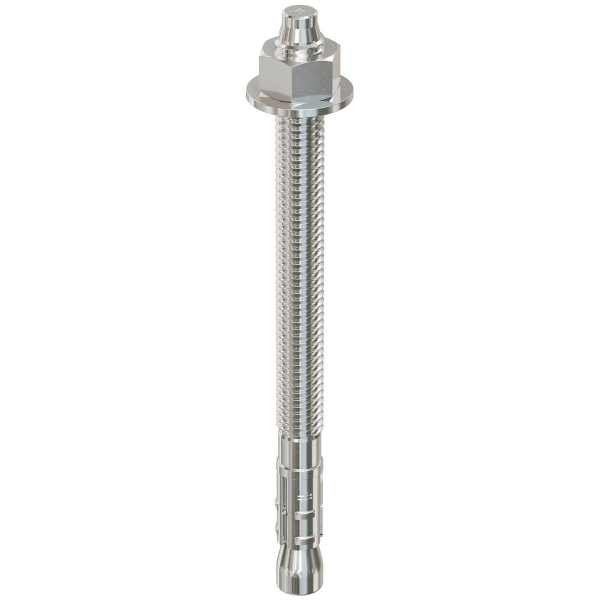 Simpson Strong-Tie STB2-37500S4F50 Strong-Bolt 2, 3/8-in. x 5-in. Type 304 Stainless-Steel Wedge Anchor, Fully Assembled, 50-Pack