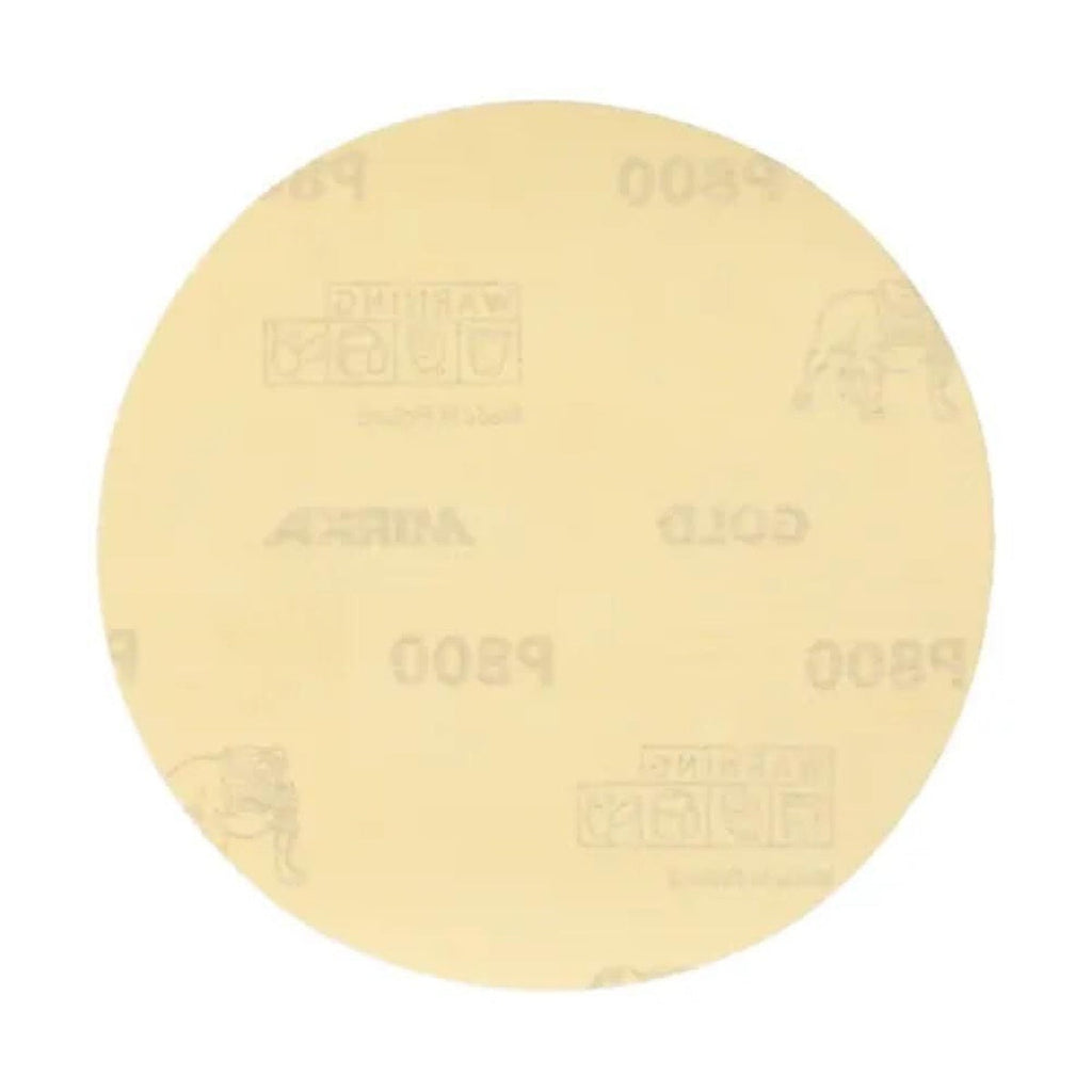 Mirka Gold 5-in. P180 PSA Sanding Discs, 100-Pack, No-Hole for Orbital Sanders (23-388-180)