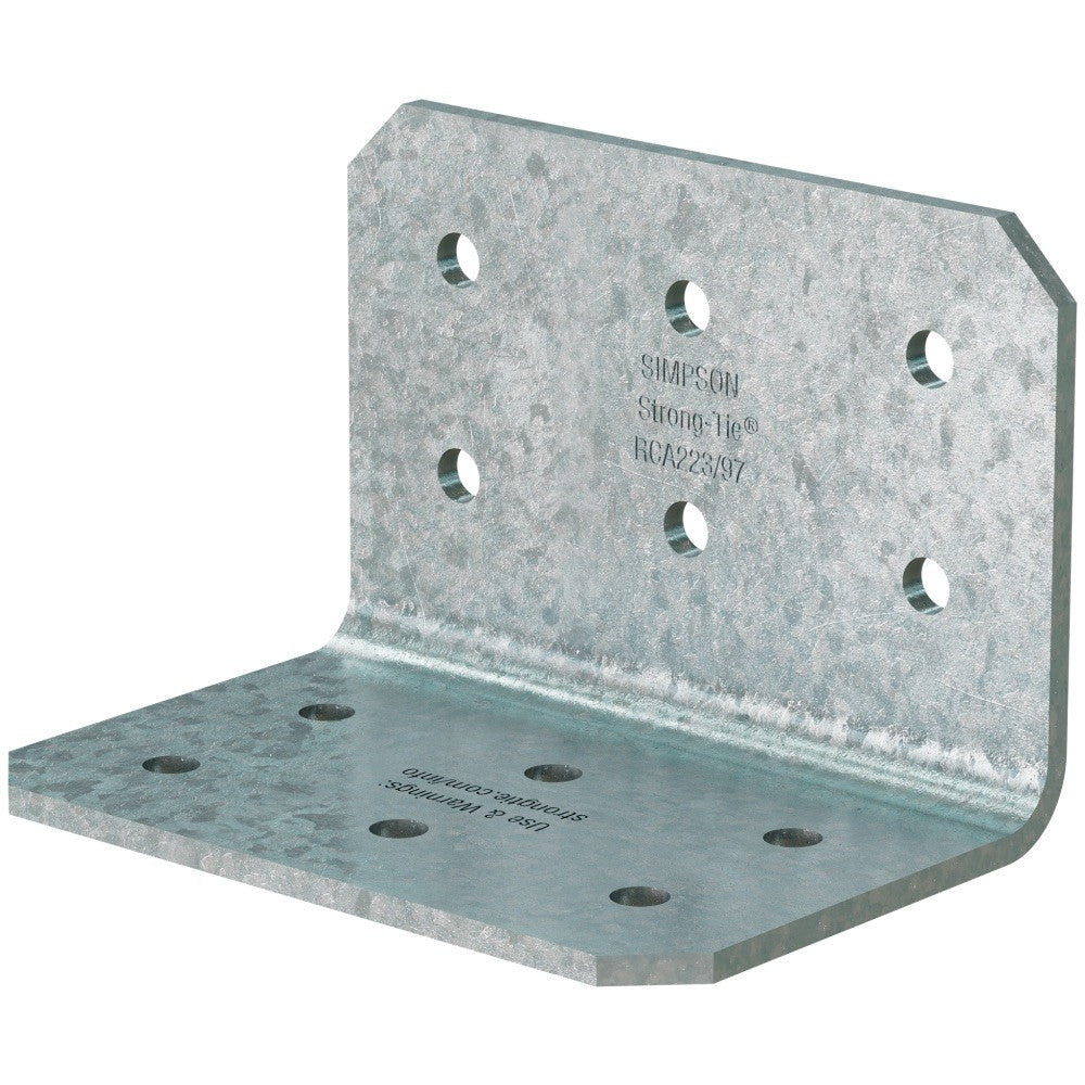 Simpson Strong-Tie RCA223/97-R90 RCA 2-in. x 2-in. x 3-in. 12-Gauge Galvanized Rigid Connector Angle, 90-Pack