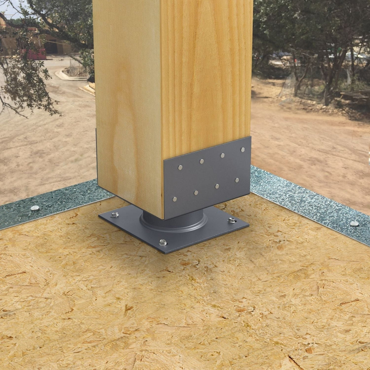 Simpson Strong-Tie ECB88 ECB 2-in. Standoff Elevated Column Base for 8x8