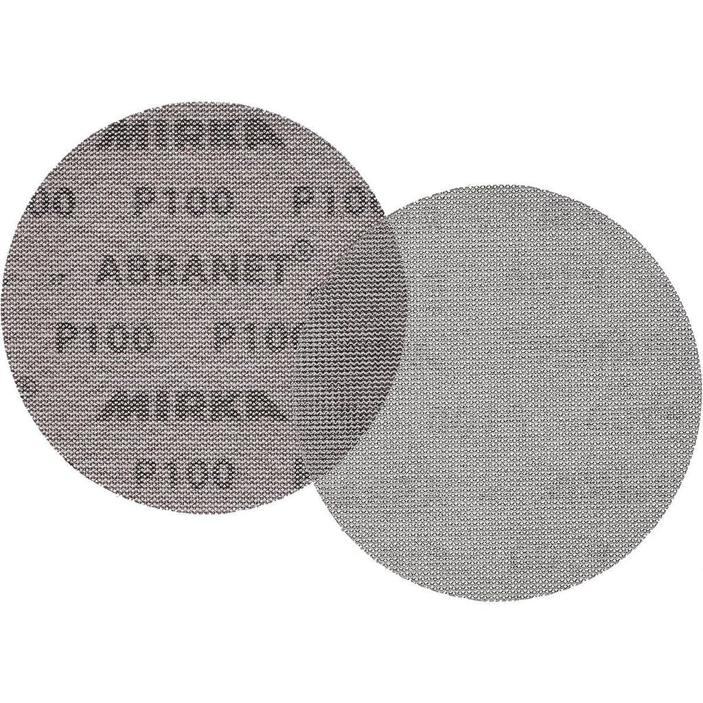 Mirka Abranet 6-in. P100 Hook and Loop Sanding Discs, 10-Pack Dust-Free Mesh Abrasive (9A-241-100RP)