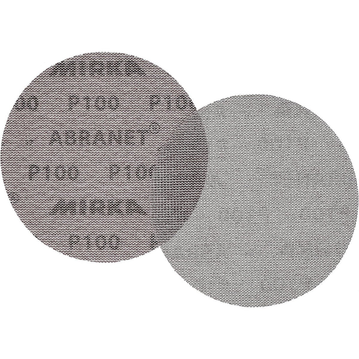 Mirka Abranet 6-in. P100 Hook and Loop Sanding Discs, 10-Pack Dust-Free Mesh Abrasive (9A-241-100RP)