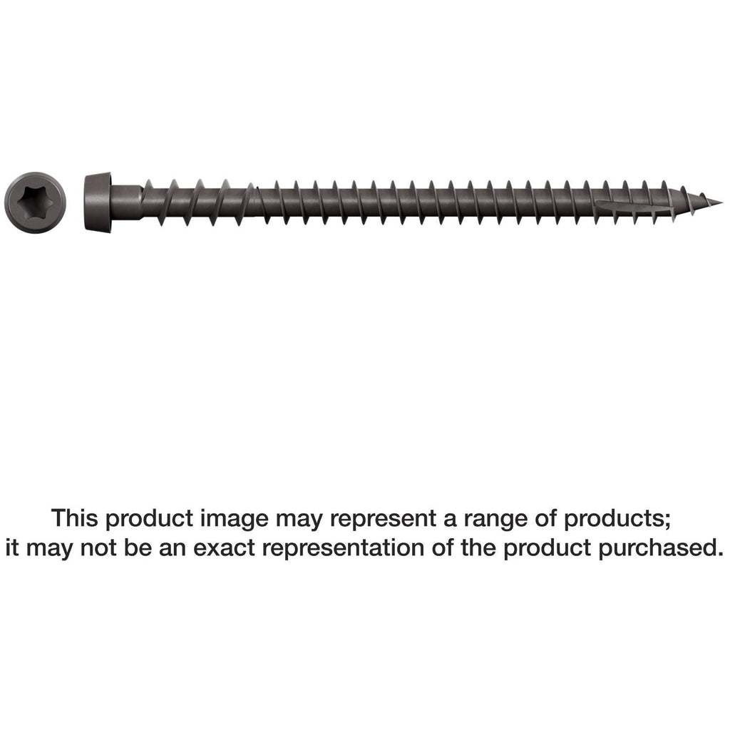 Simpson Strong-Tie DCU234SGR04 Deck-Drive DCU COMPOSITE Screw (Collated), #10 x 2-3/4-in. Quik Guard Gray 04, 1000-Pack