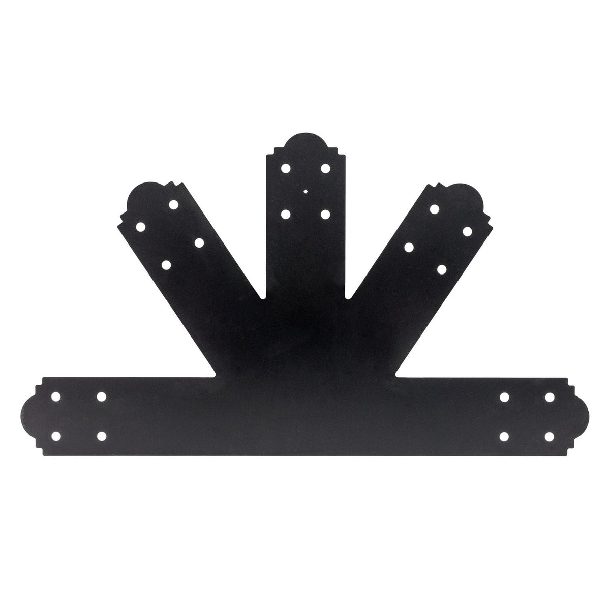 Simpson Strong-Tie APGP812 Outdoor Accents Mission Collection 8:12 Pitch ZMAX, Black Powder-Coated Gable Plate