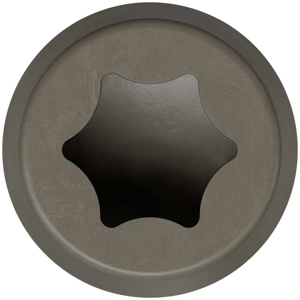 Simpson Strong-Tie DCU234GRMB Deck-Drive DCU COMPOSITE Screw, #10 x 2-3/4-in. T20, Quik Guard, Gray, 1750-Pack