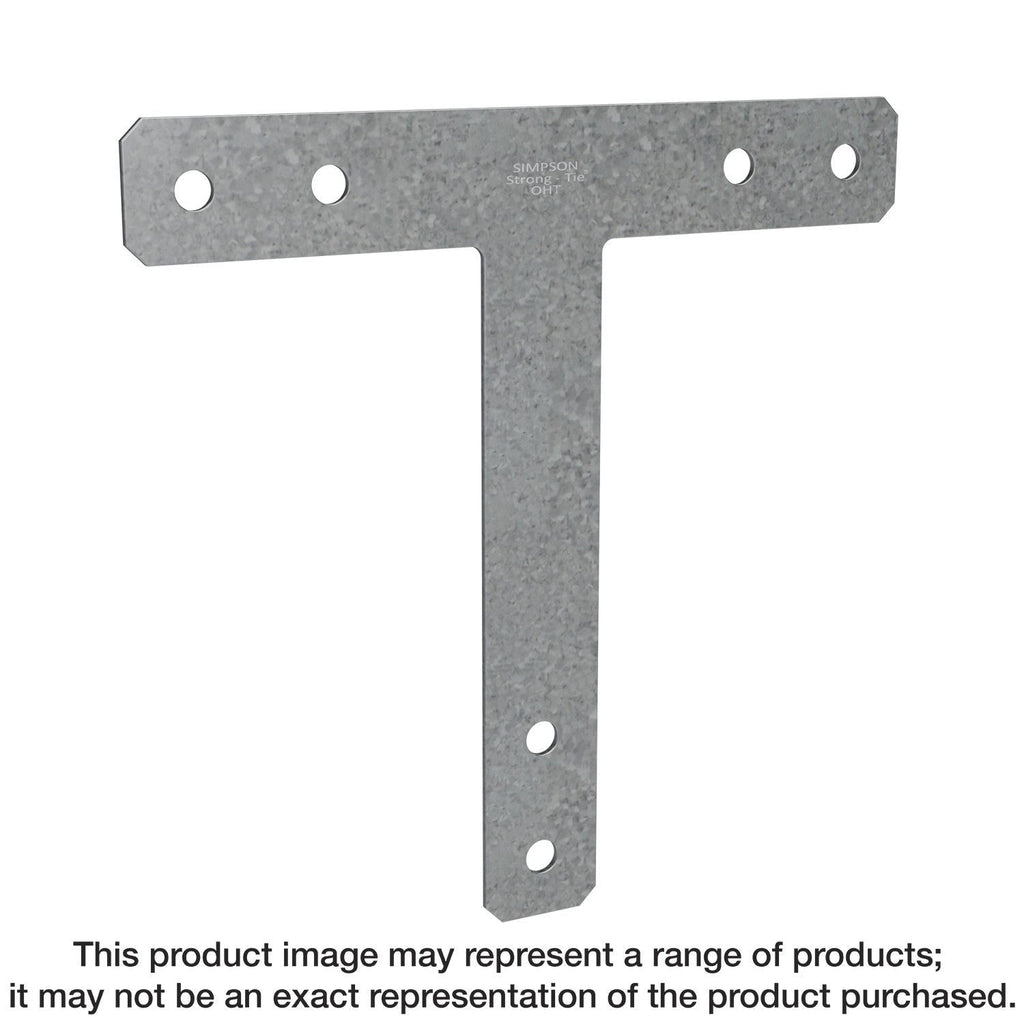 Simpson Strong-Tie 1616HTHDG HT 16-in. x 16-in. 7-Gauge Hot-Dip Galvanized Heavy T Strap
