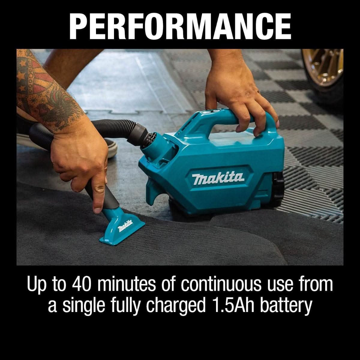 Makita XLC07SY1 18V LXT Lithium-Ion Compact Handheld Canister Vacuum Kit (1.5Ah)