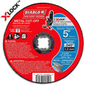 Diablo DBX050045101F 5 Inch Thin Kerf Metal Cut-Off Disc for X-Lock and All Grinders