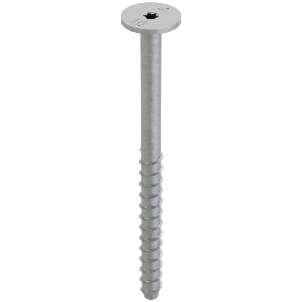 Simpson Strong-Tie THDB62100WHMG Titen HD 5/8-in. x 10-in. Mech. Galv. Washer-Head Heavy-Duty Screw Anchor, 10-Pack
