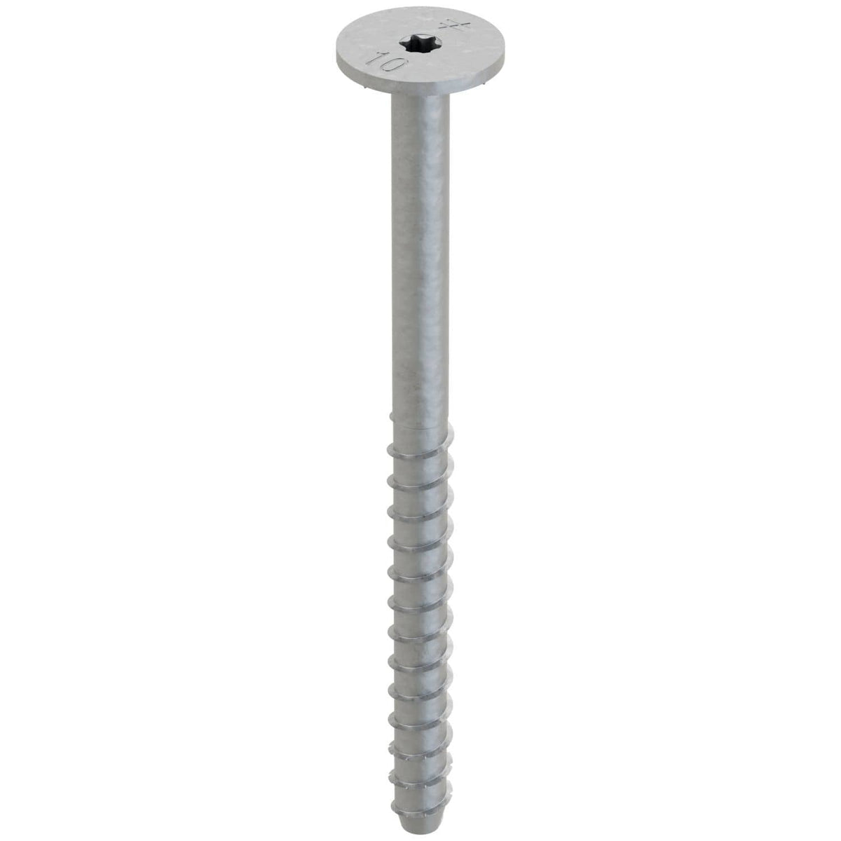 Simpson Strong-Tie THDB62100WHMG Titen HD 5/8-in. x 10-in. Mech. Galv. Washer-Head Heavy-Duty Screw Anchor, 10-Pack