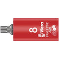 Wera 8760 B VDE Xzn Zyklop Bit Socket, Insulated, 3/8-in. Drive, For Multi-Point Socket Screws, M 8x59-mm.