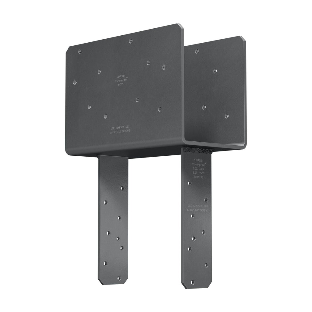 Simpson Strong-Tie CCQ5-8SDS2.5 CCQ Column Cap for 5-1/8-in. Beam, 8x Post with Strong-Drive SDS Screws