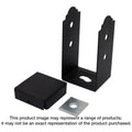 Simpson Strong-Tie APB44R Outdoor Accents Mission Collection ZMAX, Black Powder-Coated Post Base for 4x4 Rough