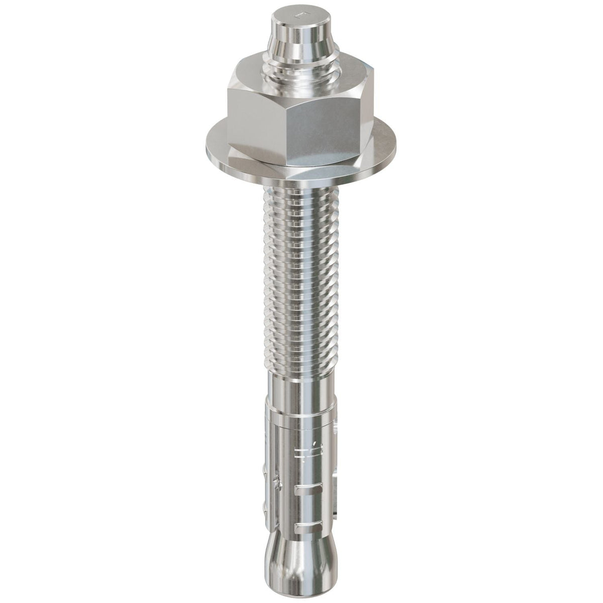 Simpson Strong-Tie STB2-50414S4F25 Strong-Bolt 2, 1/2-in. x 4-1/4-in. Type 304 Stainless-Steel Wedge Anchor, Fully Assembled, 25-Pack