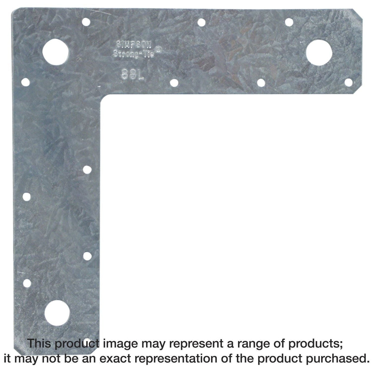 Simpson Strong-Tie 88L 8-in. x 8-in. 14-Gauge Galvanized L Strap