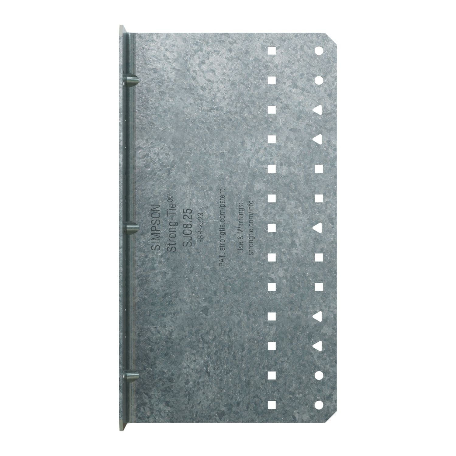 Simpson Strong-Tie SJC8.25-R15 SJC 2-in. x 4-1/2-in. x 8-1/4-in. 14-Gauge Galvanized Steel-Joist Connector, 15-Pack