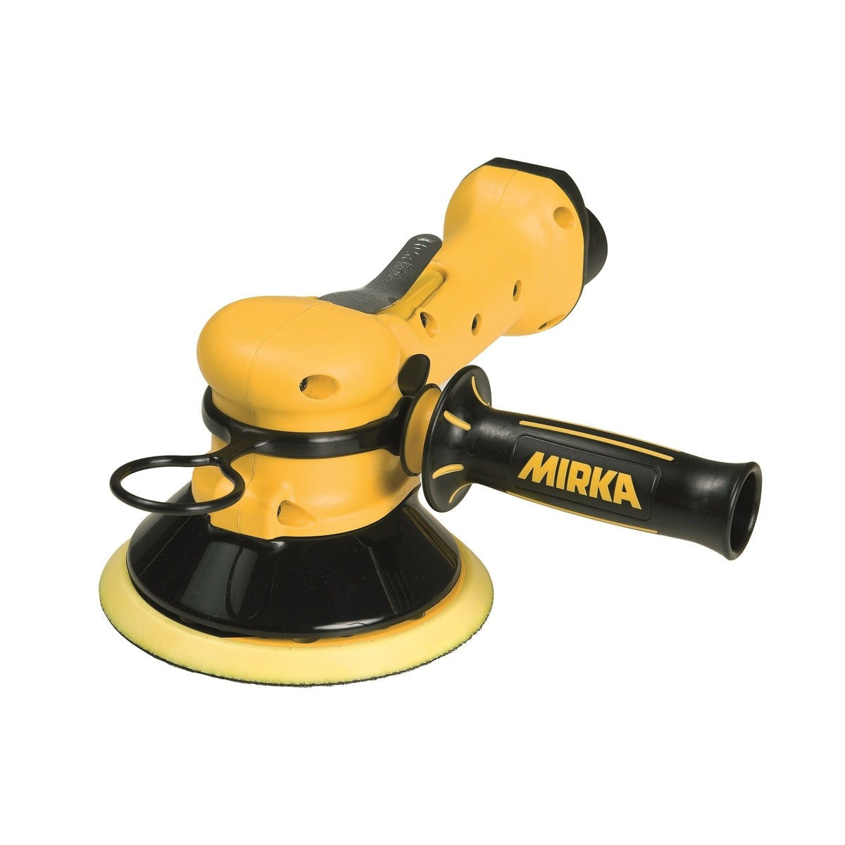 Mirka MR-610THCV 6-in. 10 mm Orbit Pneumatic Random Orbit Sander, Vacuum-Ready Two-Handed (MR-610THCV)