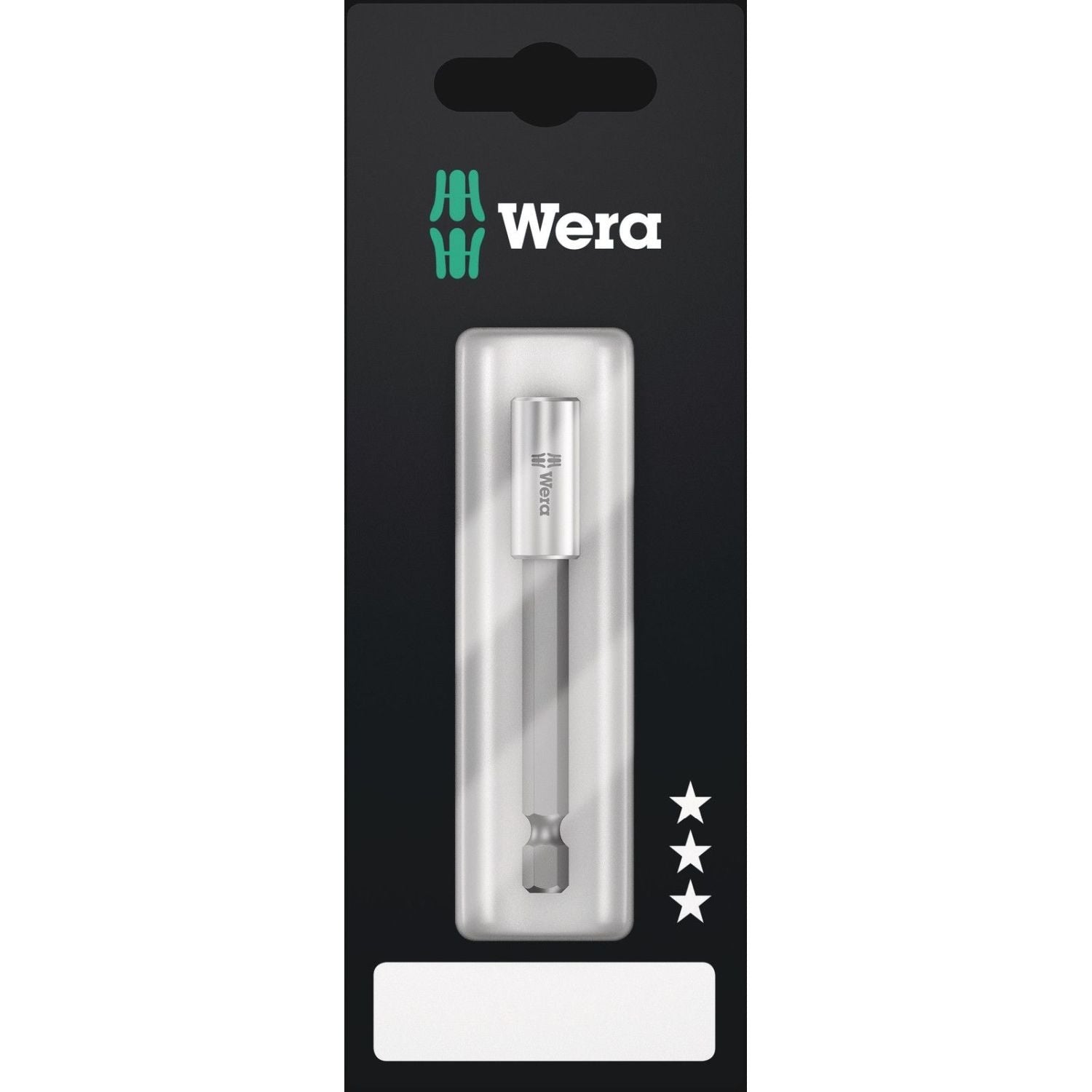 Wera 899/4/1 S Universal Bit Holder With Strong Retaining Ring, 1/4-in.x75-mm.