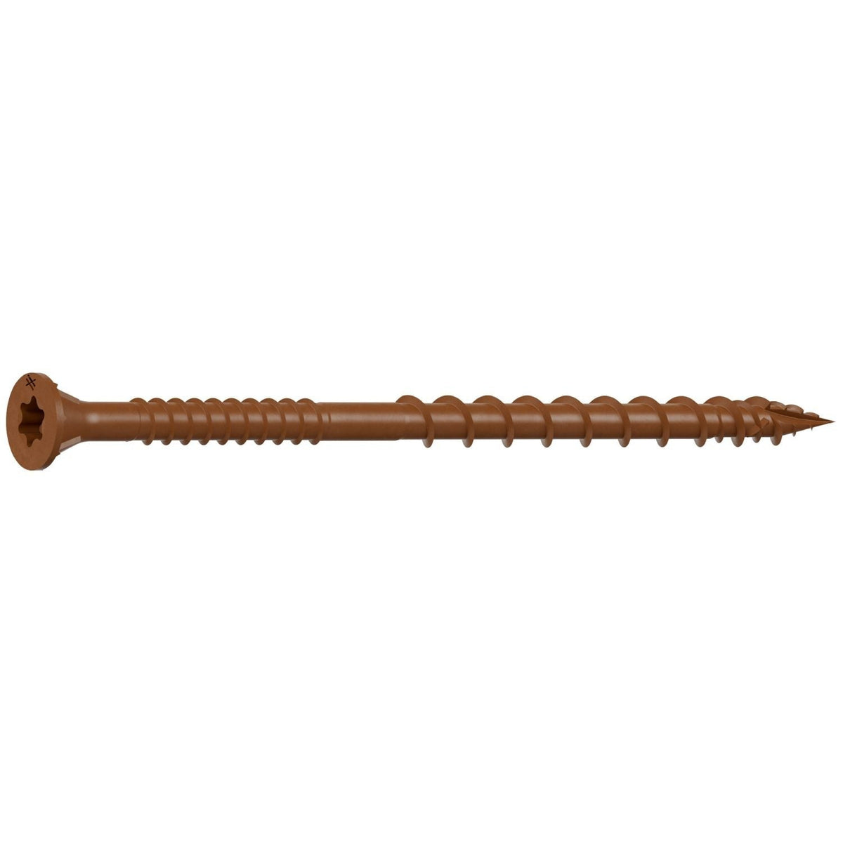 Simpson Strong-Tie DSVR312R1LB Deck-Drive DSV WOOD Screw, #10 x 3-1/2-in. T-25, Flat Head, Quik Guard, Red, 1-lb.