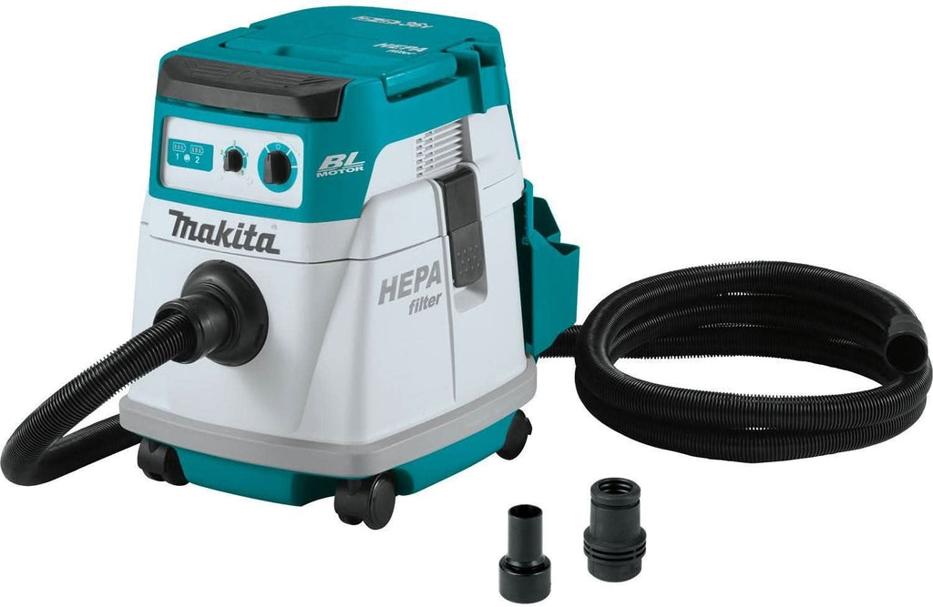 Makita XCV24ZX 36V (18V X2) LXT Brushless 4 Gallon HEPA Filter Dry Dust Extractor, Tool Only
