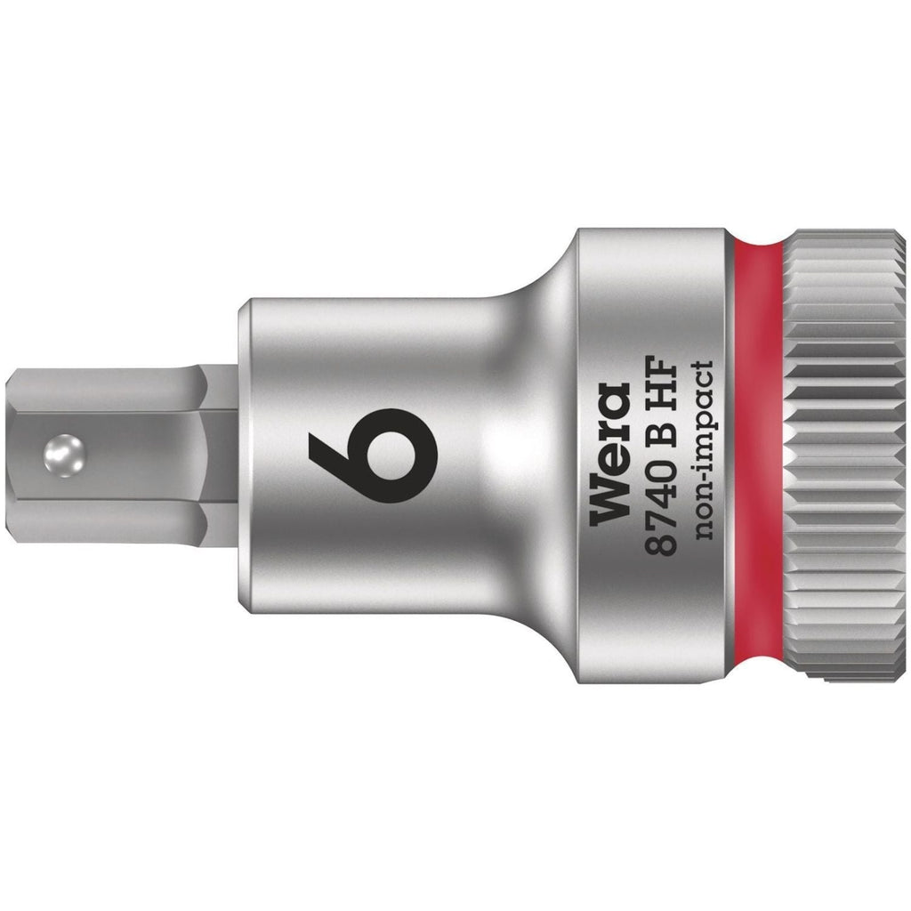 Wera 8740 B Hf Zyklop Bit Socket With Holding Function, 3/8-in. Drive, 6x35-mm.