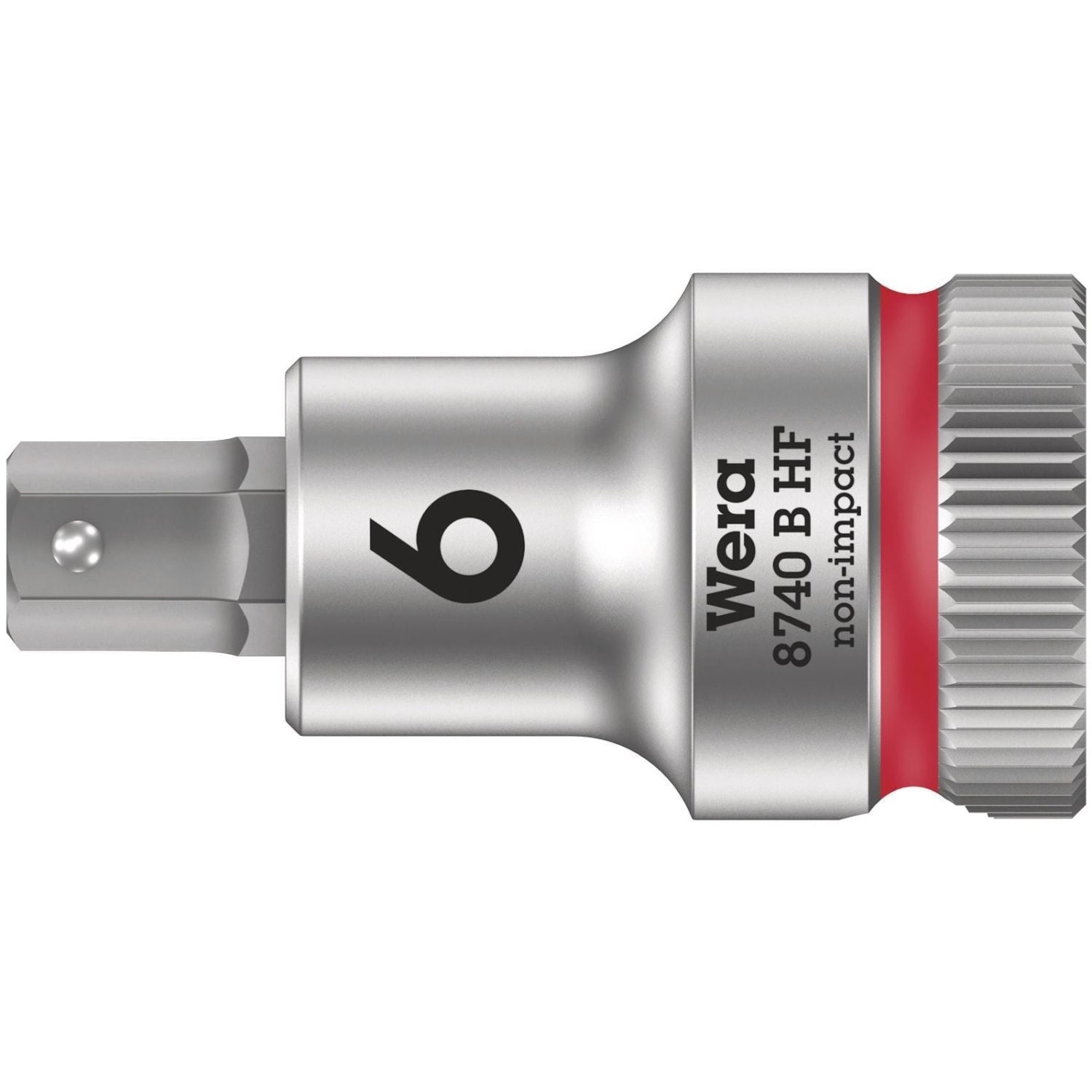 Wera 8740 B Hf Zyklop Bit Socket With Holding Function, 3/8-in. Drive, 6x35-mm.
