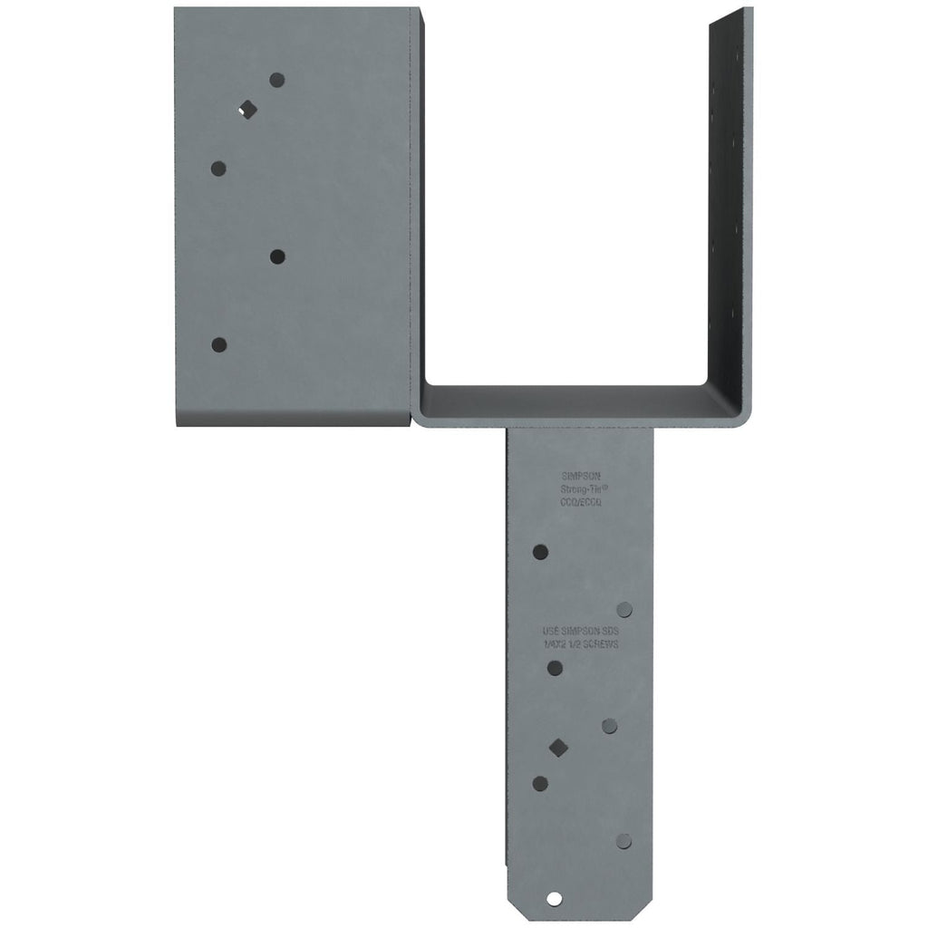 Simpson Strong-Tie L-Shape End Column Cap for 6x Beams, 6x Post w/ SDS Screws, Skewed Right (ECCLRQ666SDS)