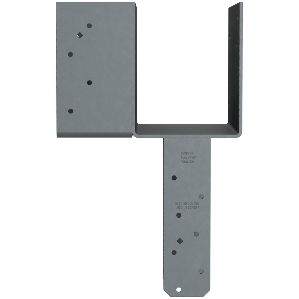 Simpson Strong-Tie L-Shape End Column Cap for 6x Beams, 6x Post w/ SDS Screws, Skewed Right (ECCLRQ666SDS)