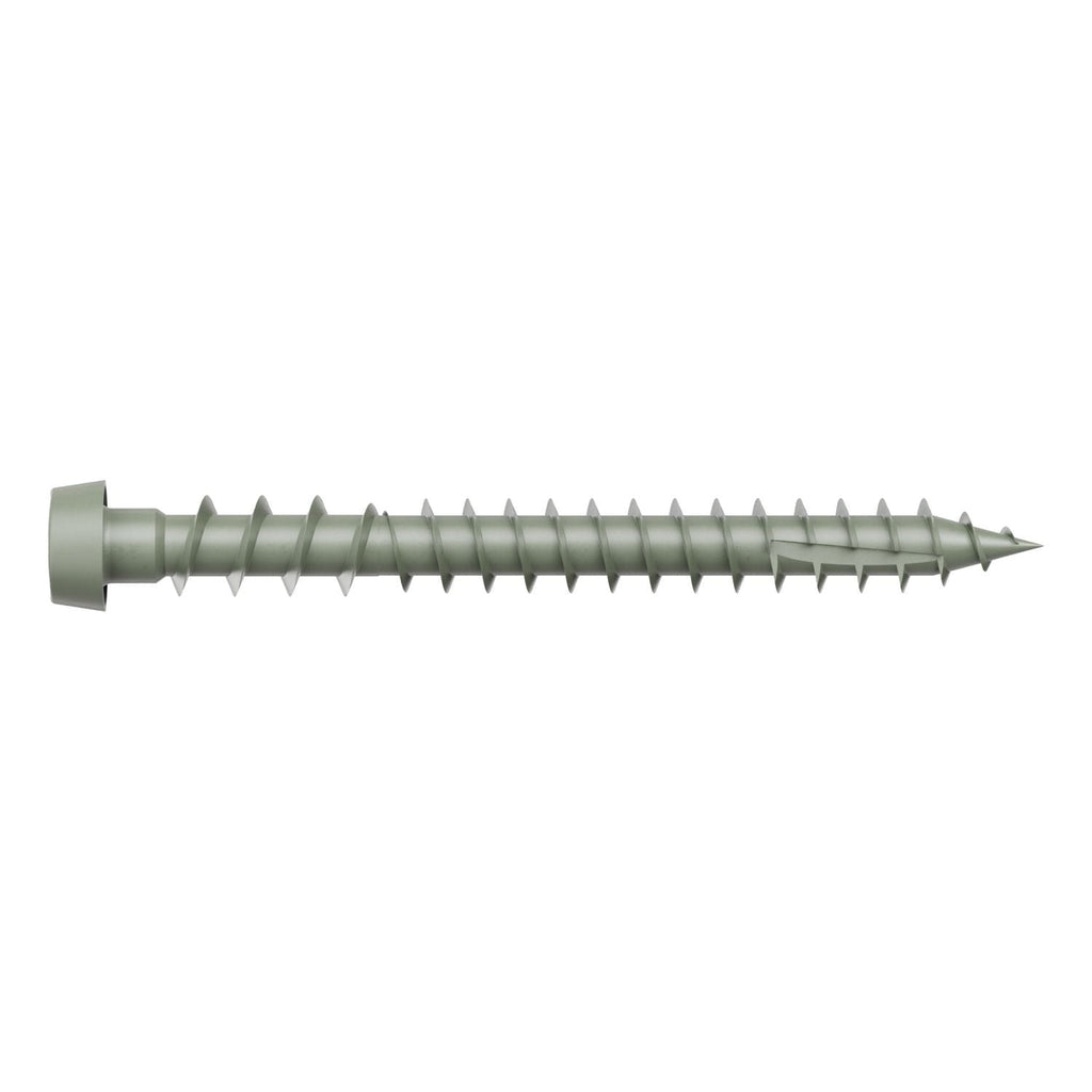 Simpson Strong-Tie DCU2GRR70 Deck-Drive DCU COMPOSITE Screw, #10 x 2-in. T20, Quik Guard, Gray, 70-Pack