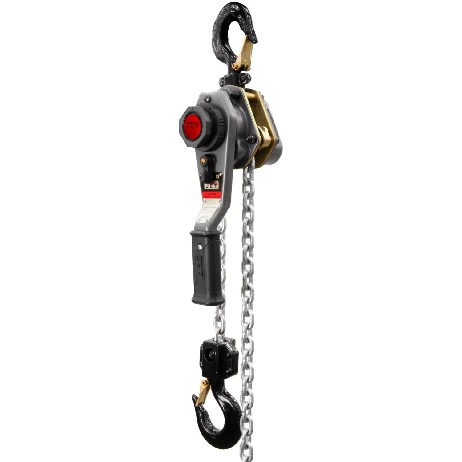 Jet Tools 376301 JLH Series 1-1/2 Ton Lever Hoist, 10' Lift with Overload Protection