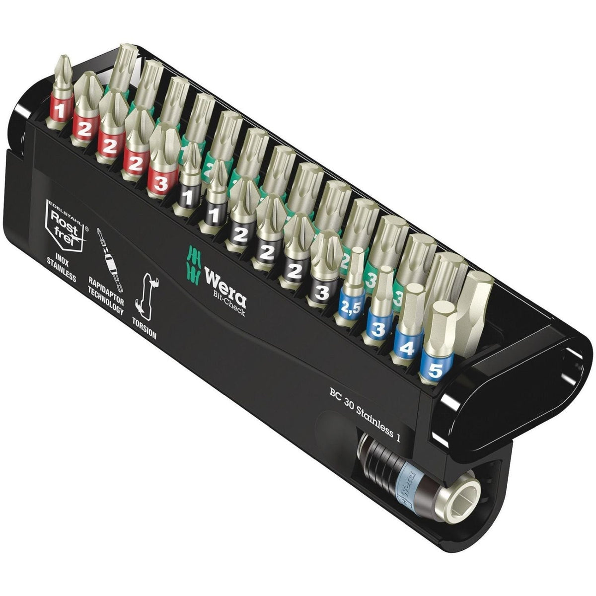 Wera Bit-Check 30 Stainless 1, 30-Pieces
