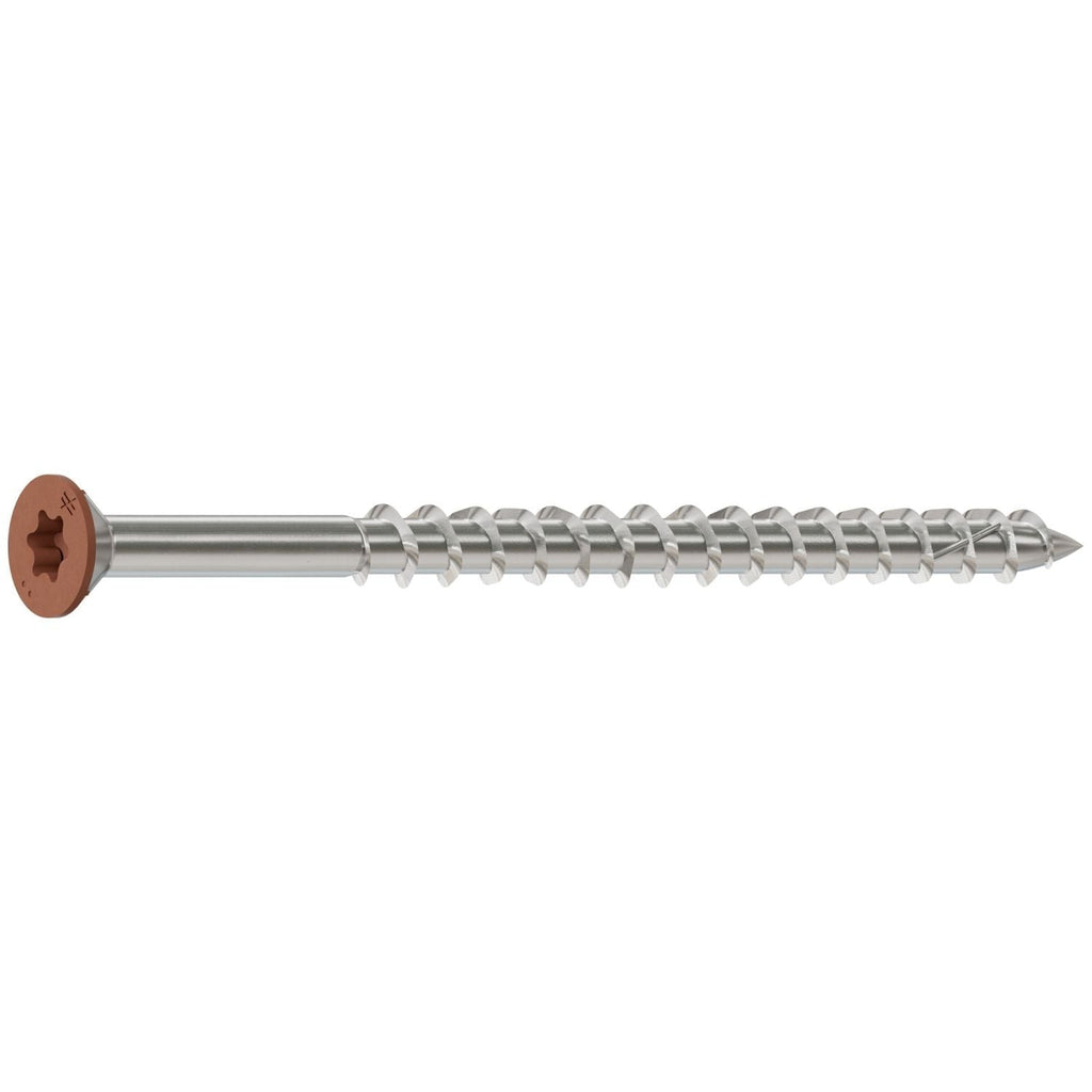 Simpson Strong-Tie S10300WCI Deck-Drive DWP WOOD SS Screw, #10 x 3-in. T25, Trim Head, Type 305, Tan 03, 1750-Pack