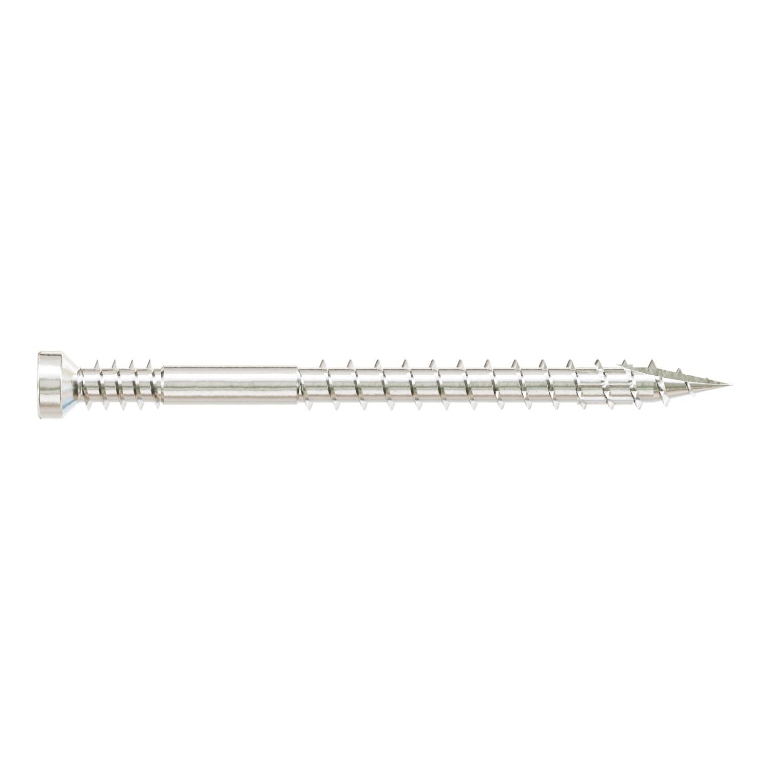 Simpson Strong-Tie FT07200T100 Finish Trim Screw, #7 x 2-in. T10, Trim-Head, Type 316, 100-Pack