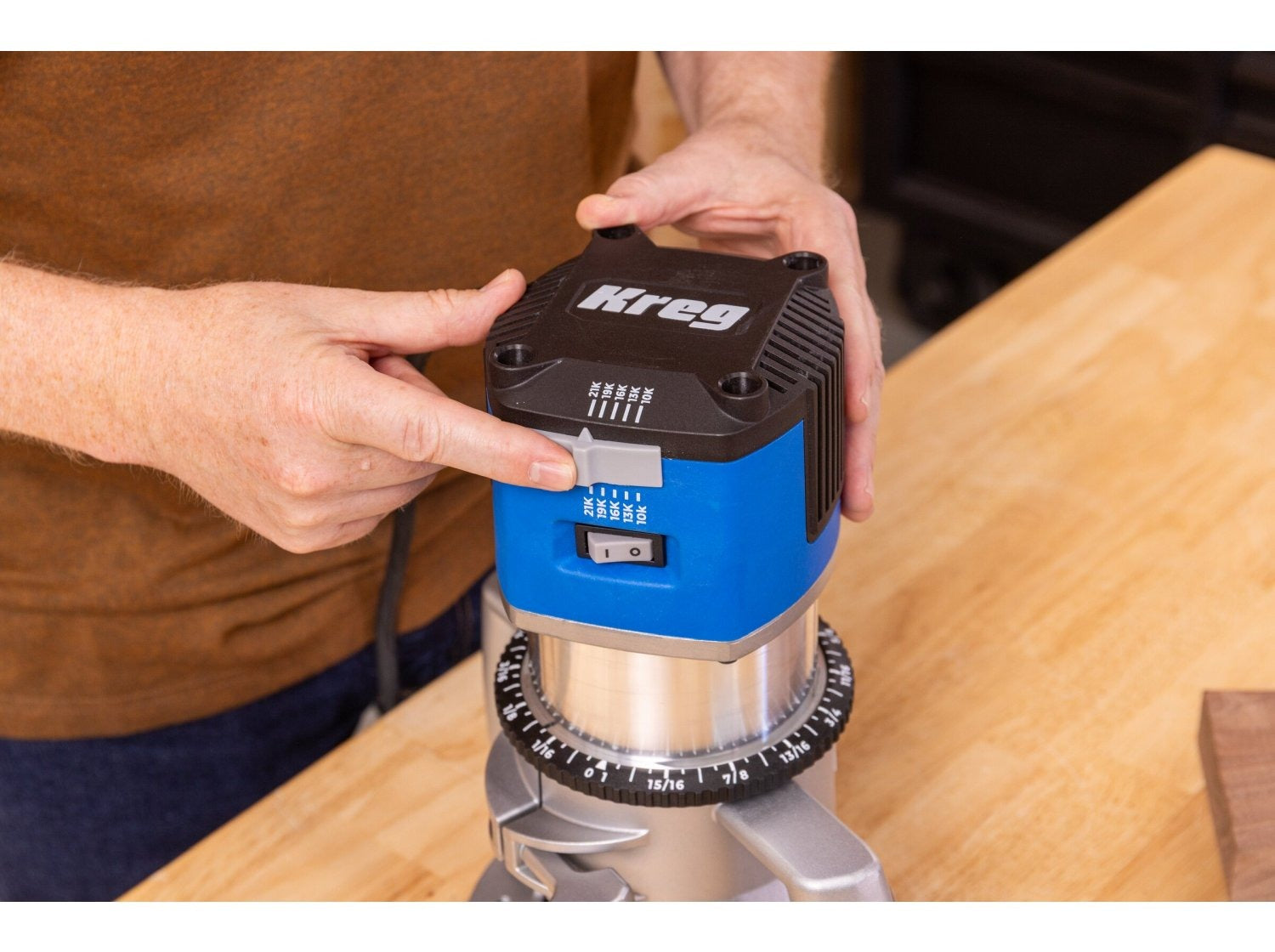 Kreg 3-1/4 HP SureSpeed Fixed-Base Router (PRSPR325)