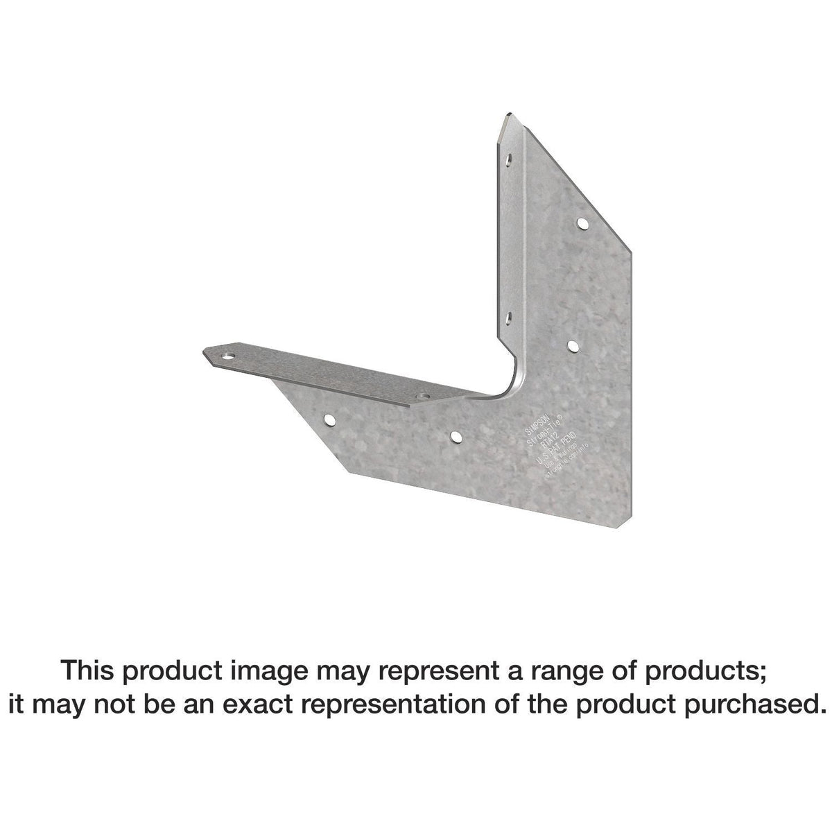 Simpson Strong-Tie RTA12Z RTA 18-Gauge ZMAX Galvanized Rigid Tie Angle for 1x2 Joist/Post