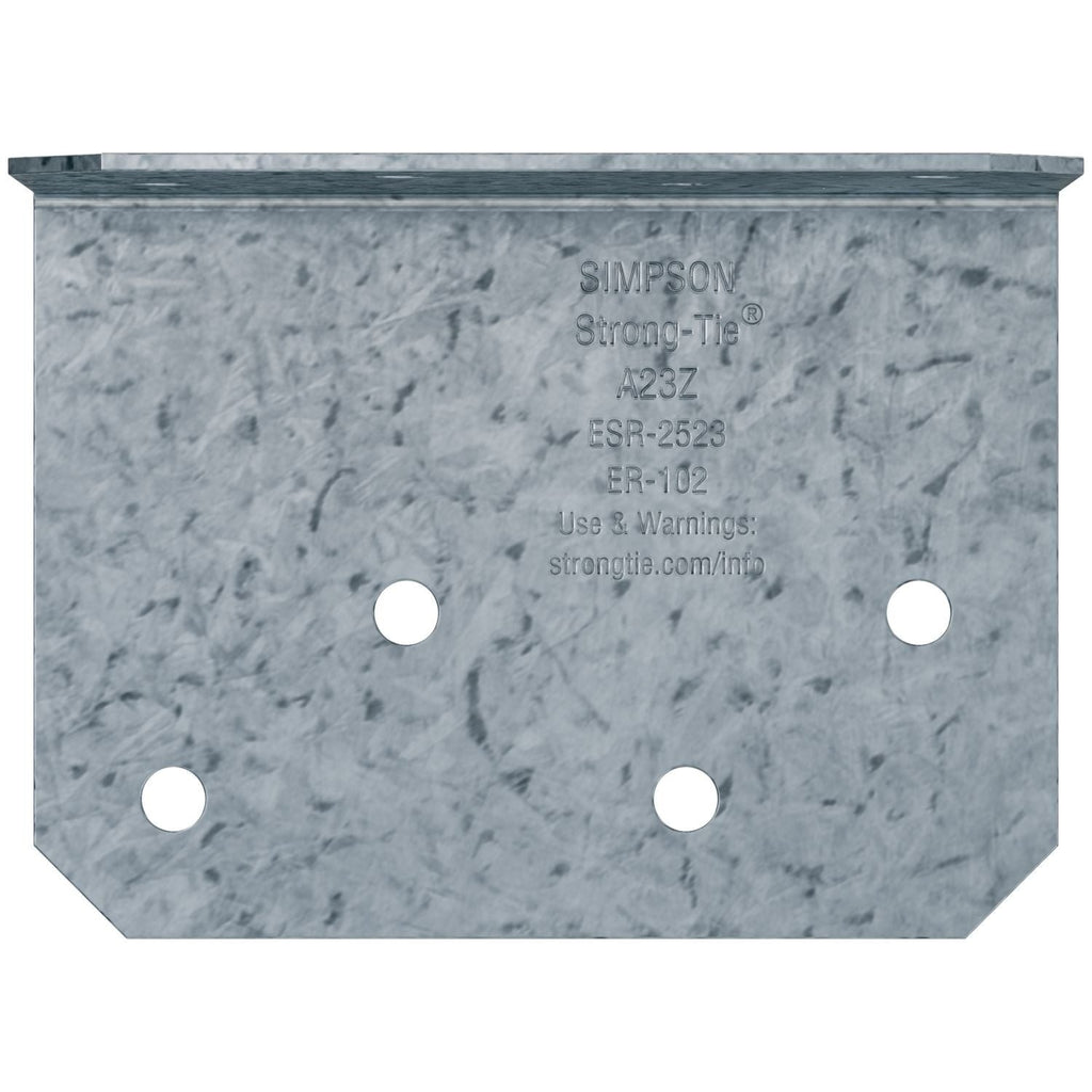 Simpson Strong-Tie A23Z 2-in. x 1-1/2-in. x 2-3/4-in. ZMAX Galvanized Angle