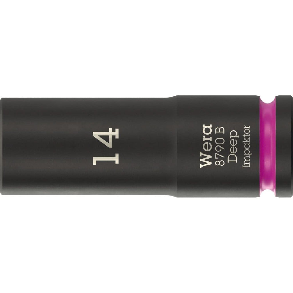 Wera 8790 B Impaktor Deep Socket With 3/8-in. Drive, 14x63-mm.